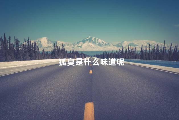 狐臭是什么味道呢