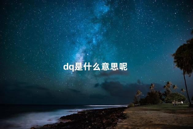 dq是什么意思呢