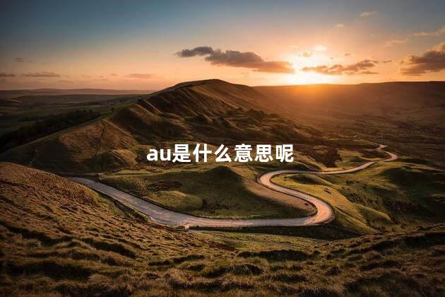 au是什么意思呢，au是啥意思